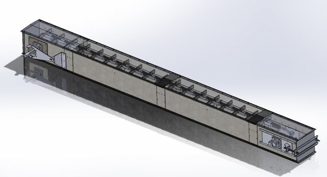 Chain conveyor 3D Модель .c4d .max .obj .3ds .fbx .stl .blend 