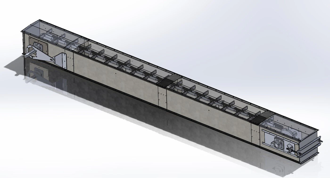 Chain conveyor 3D Model .c4d .max .obj .3ds .fbx .stl .blend 