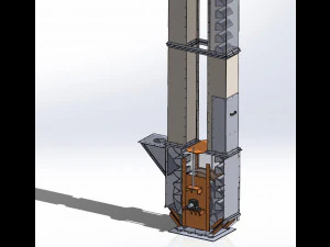 Bucket Elevator 150t-h 3D Model