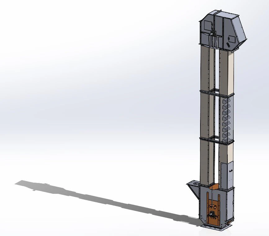 Bucket Elevator 150t-h 3D Model .c4d .max .obj .3ds .fbx .stl .blend 