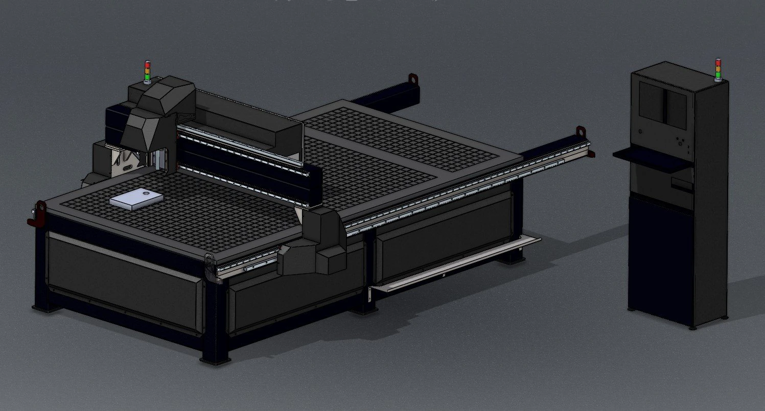 Fresadora CNC Modelo 3D .c4d .max .obj .3ds .fbx .stl .blend 