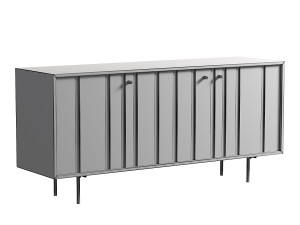 GALLERY INTERIORS FUJI 3 DOOR SIDEBOARD IN NATURAL 3D Модель
