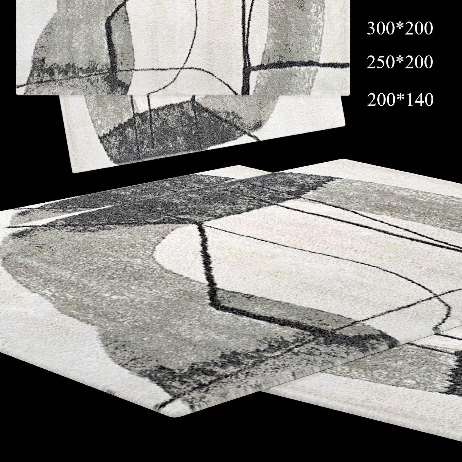Reflexion rugs 3D Model .c4d .max .obj .3ds .fbx .stl .blend 