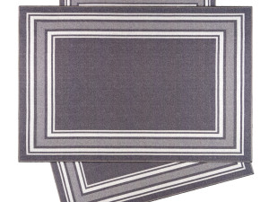 Beverly Rug Indoor Bordered Area Rugs Non Slip Rubber Backing Modern Living Room Area Rug Gray 3D Model