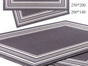 Beverly Rug Indoor Bordered Area Rugs Non Slip Rubber Backing Modern Living Room Area Rug Gray 3D 模型