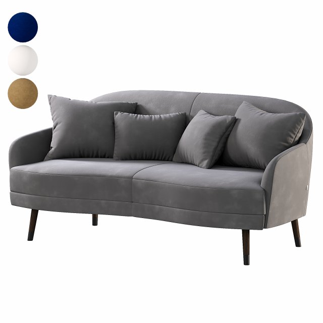 Cosy Sofa 3D 模型 .c4d .max .obj .3ds .fbx .stl .blend