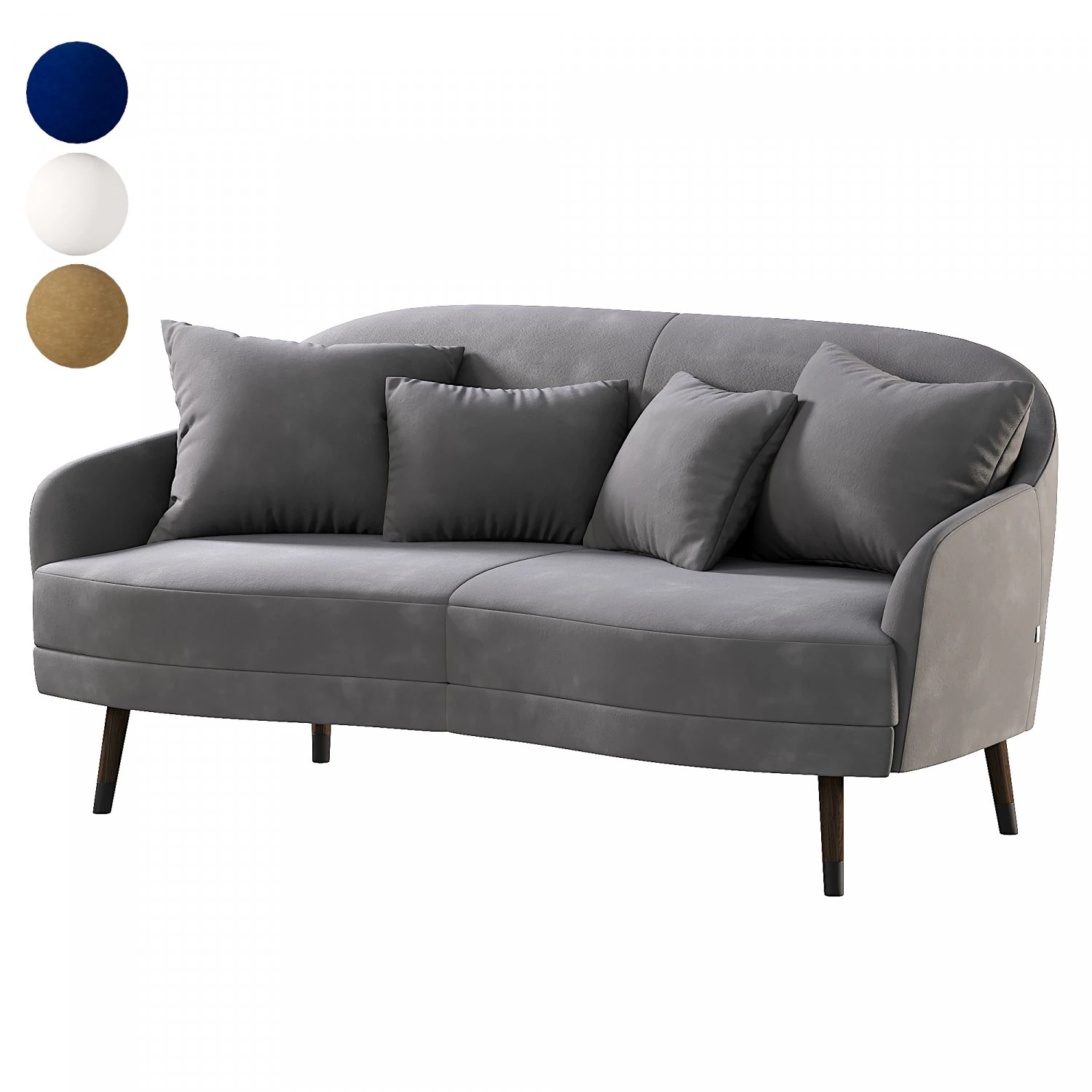 Cosy Sofa 3D Model .c4d .max .obj .3ds .fbx .stl .blend 