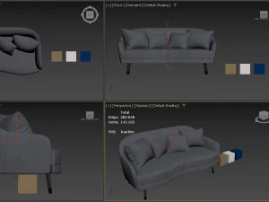 Cosy Sofa 3D Model