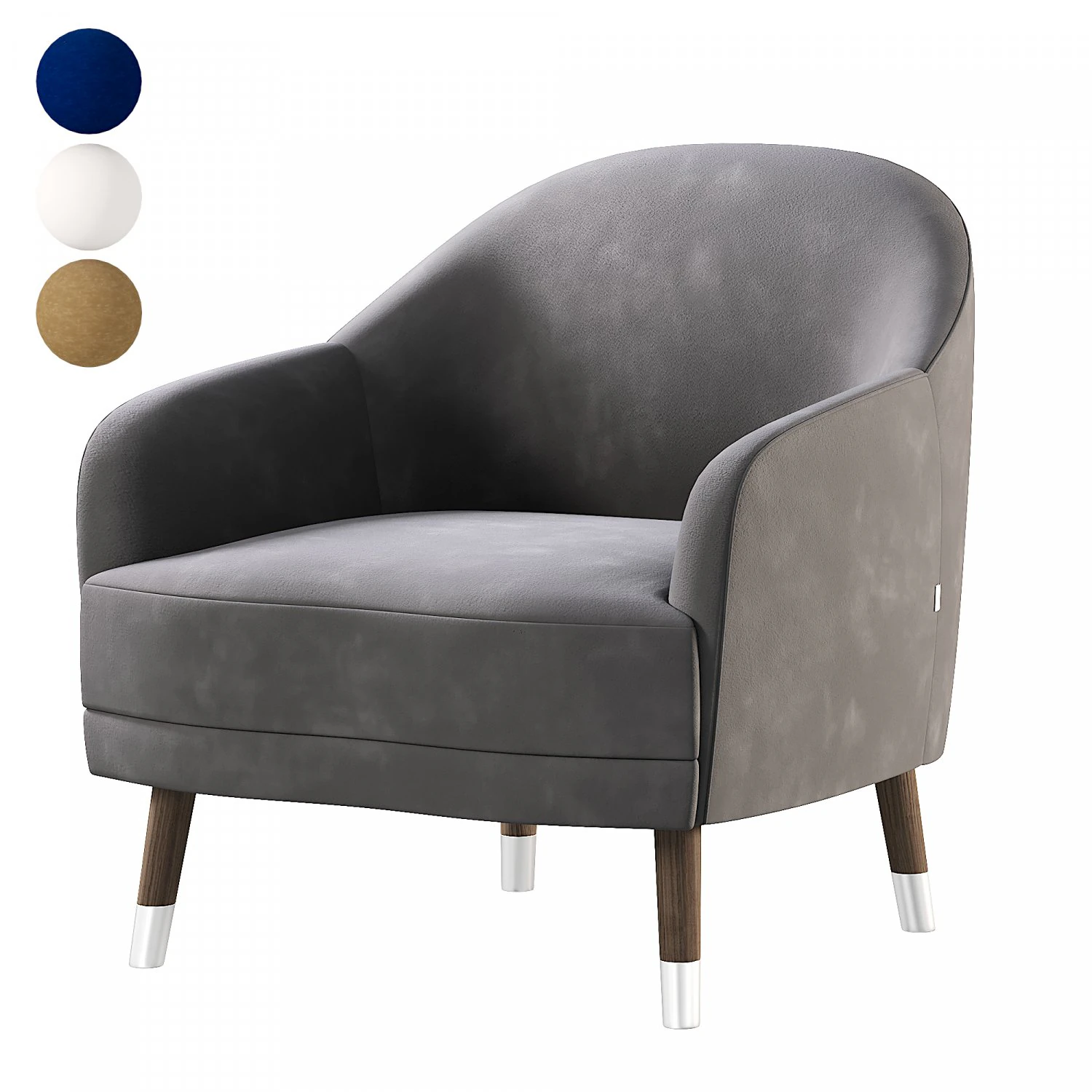 Cosy Armchair 3D Model .c4d .max .obj .3ds .fbx .stl .blend 