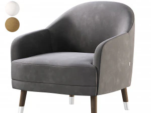 Przytulny fotel Model 3D