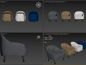 Cosy Armchair 3D Model