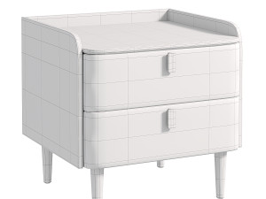 Bedside Drawers Nightstand Modelo 3D