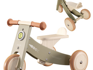 Wooden Tricycle Olive Modello 3D