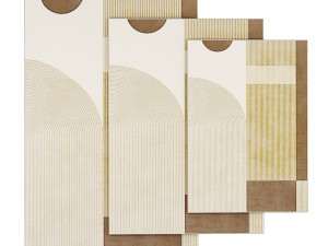 Unique Modern Rugs for Living Room 3D Model