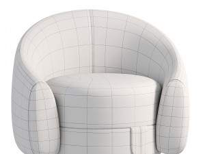Luxury Nordic Style Sofa Design Single Sofa Model 3D