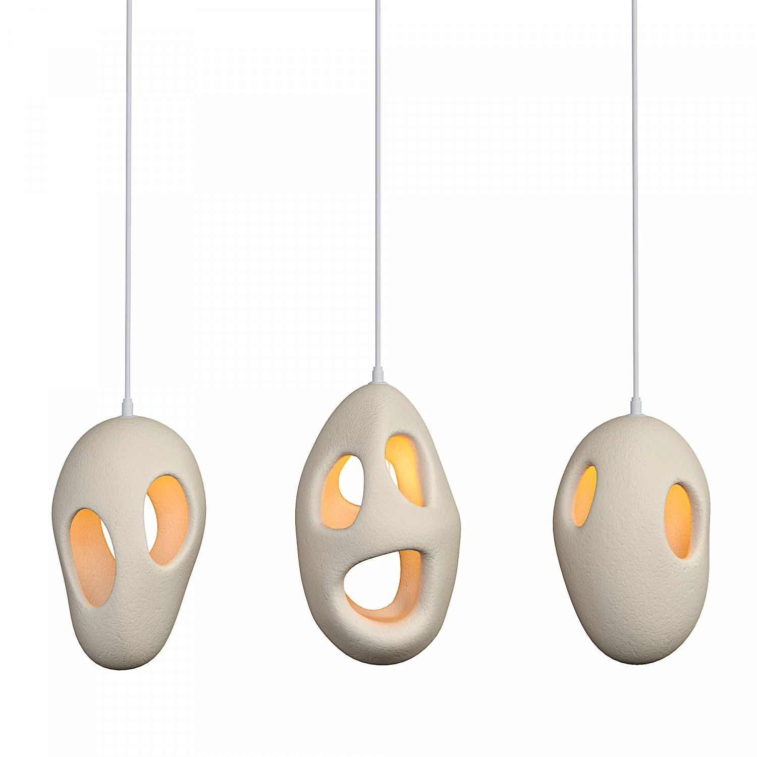 Modern Loft E27 LED Pendant Lights 3D Model .c4d .max .obj .3ds .fbx .stl .blend