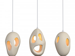 Modern Loft E27 LED Pendant Lights 3D Model