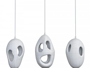 Modern Loft E27 LED Pendant Lights 3D Model