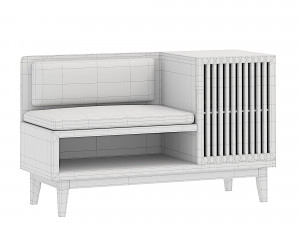 DDXPT Fashion Shoe Cabinets Minimalist Multi-Function Shoe Changing Stool Porch Partition Hall Model 3D