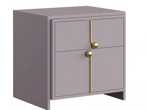 Postmodern nachtkastje met nachtkastje met 2 lades 3D Model