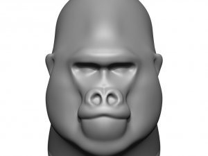 Stylized Gorilla 3D Model