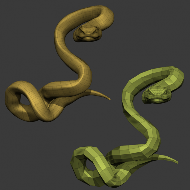 Viper snake 3D मॉडल .c4d .max .obj .3ds .fbx .stl .blend 