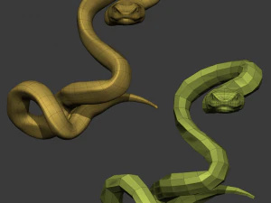 マムシヘビ 3Dモデル