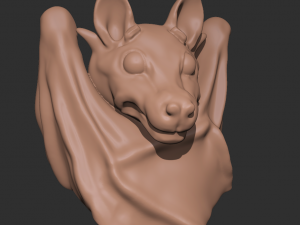 Fruit Bat high poly model 3D Model