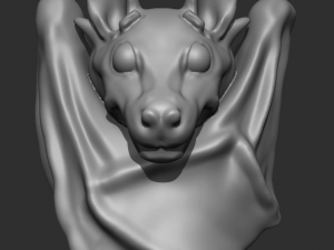 Fruit Bat high poly model 3D Model