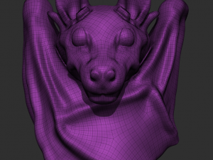 Fruit Bat high poly model 3D Model