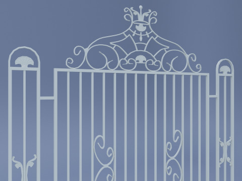 Decorative Fence Model 3D