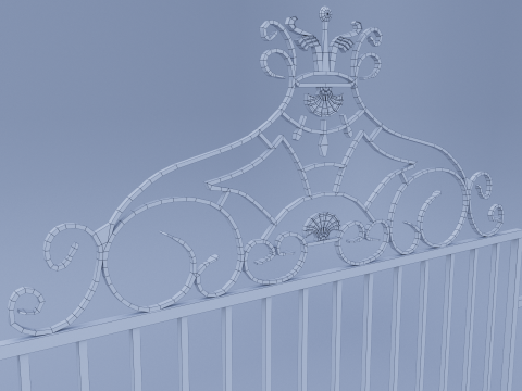 Decorative Fence Model 3D