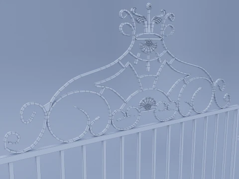 Decorative Fence 3D Model