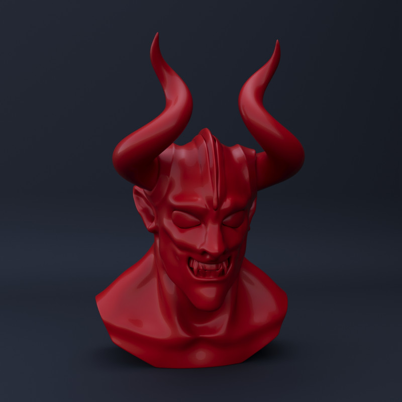 Stylized Devil - High Poly 3D 模型 .c4d .max .obj .3ds .fbx .stl .blend 