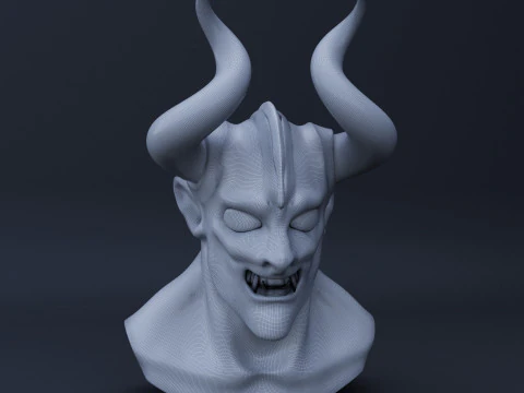 Diable stylis&eacute; - High Poly Modèle 3D