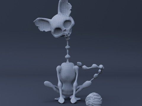 Zombie cat - High Poly 3Dモデル