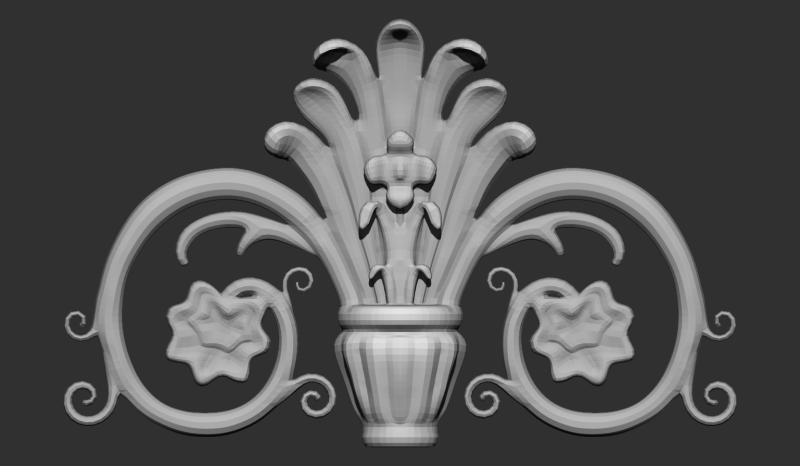Flower stone decoration 3D 모델 .c4d .max .obj .3ds .fbx .stl .blend 