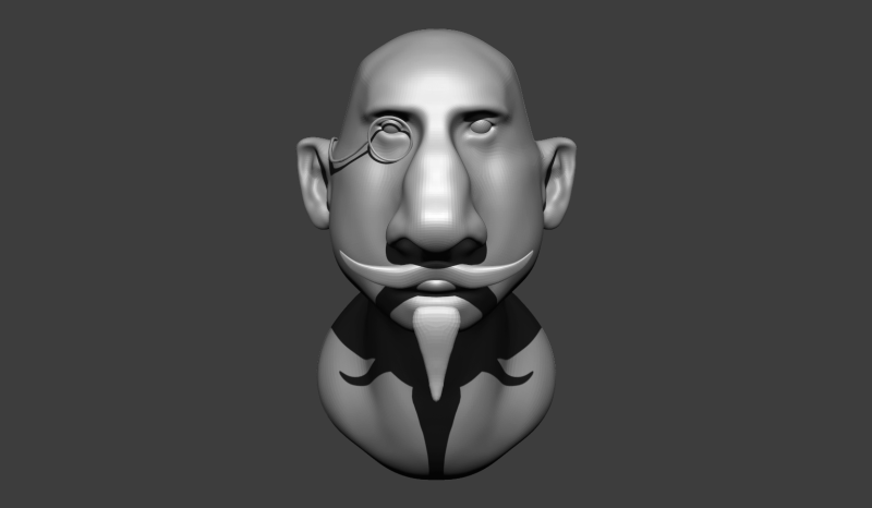 Big nose man 3D-Modell .c4d .max .obj .3ds .fbx .stl .blend 