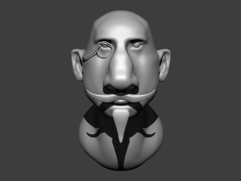 Big nose man Modelo 3D