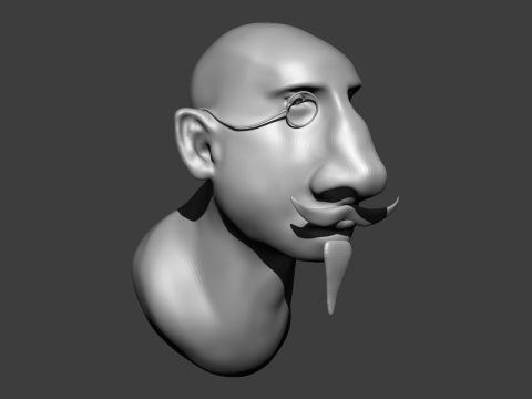 Big nose man 3D-Modell