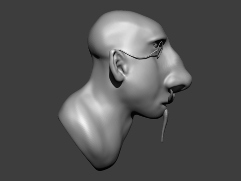 Big nose man 3D-Modell
