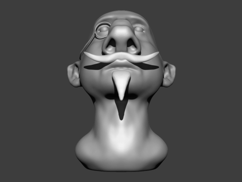 Big nose man 3D-Modell