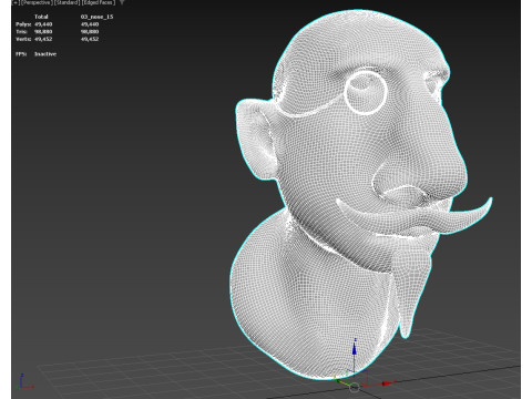 Big nose man 3D-Modell