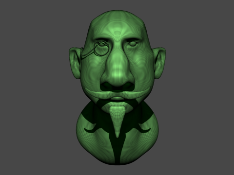 Big nose man 3D-Modell