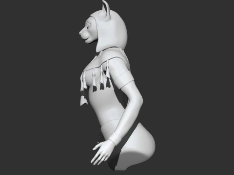 Bastet Goddess Ancient Egipt 3D Model
