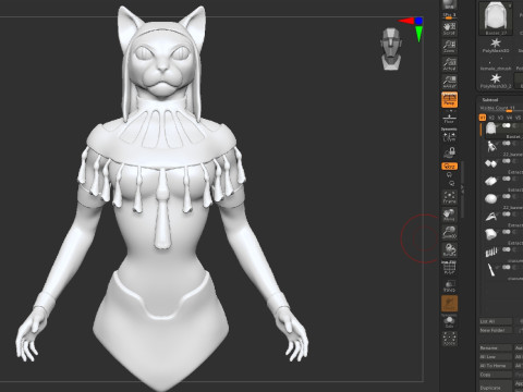 Bastet Goddess Ancient Egipt 3Dモデル