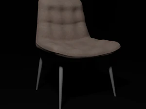 简单的厨房椅子1 3D 模型