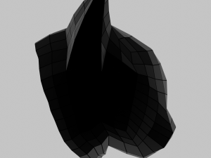 Low poly cat head 3D 모델