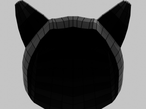 Low poly cat head 3D 모델