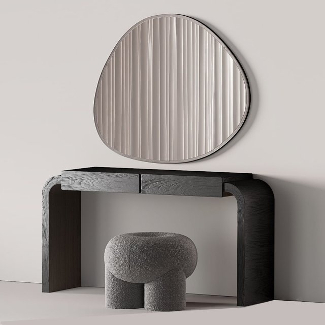 Table nebo pouf ollie mirror spot Modello 3D .c4d .max .obj .3ds .fbx .stl .blend 